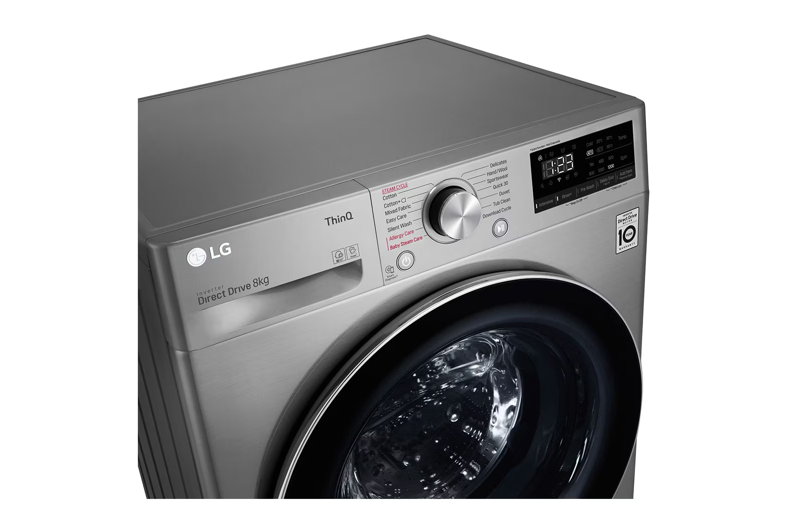 Lave-linge 8 KG - 68L | 6 Motion Direct Drive™ | Moteur Direct Drive™ garanti 10 ans | AI DD™ | Steam | 52/71dB | A F2V3PYPKP