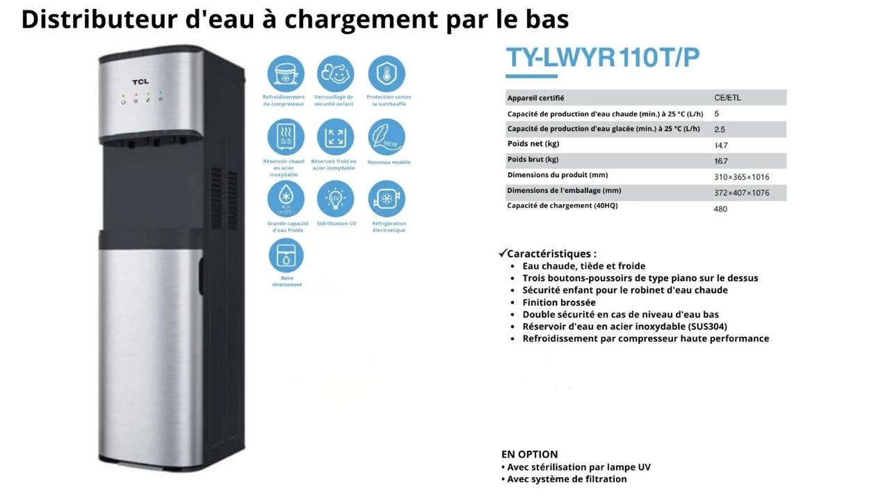 TCL Fontaine distributeur d