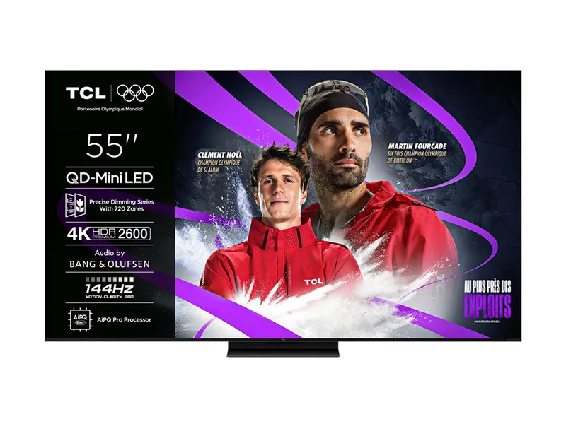TCL 55C7K Mini LED QLED Google Tv - Premuim – QD – Mini LED – 4K 55– 144HZ VRR  HDR10  55C7K