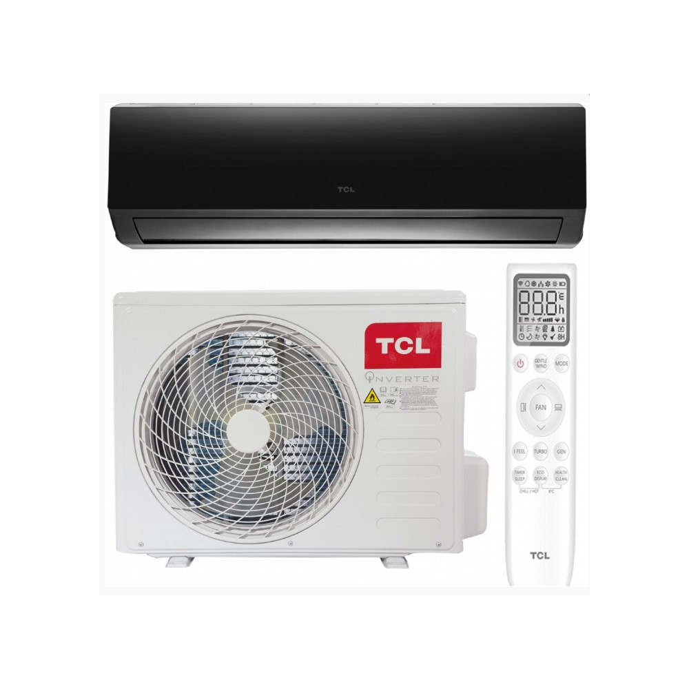CLIM TCL 24000 BTU INVERTER WIFI MIROIR NOIR