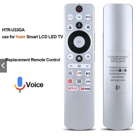 T&eacute;l&eacute;commande Originale Haier HTR-U33G Vocale - Magic Remote Smart TV Maroc