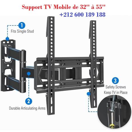 Support TV mobile de 32'' 40