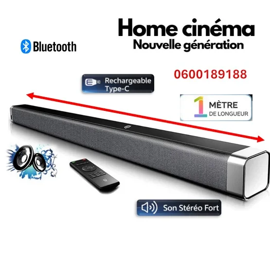 Home cinéma barre de son qualité supérieure puissante rechargeable