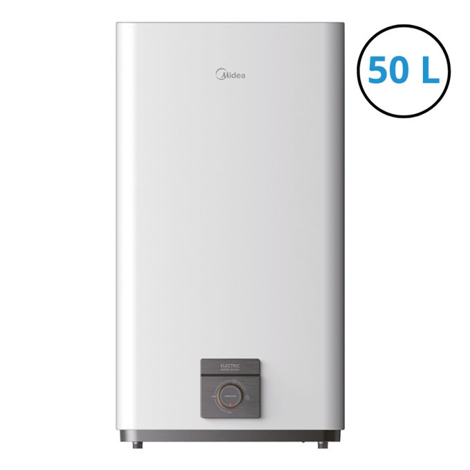 Midea Chauffe Eau Électrique Slim 50 l Design Élégant Vertical Ou Horizontal