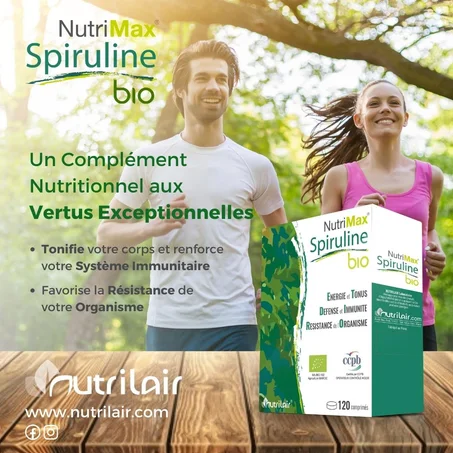 NUTRIMAX® Spiruline  -- UN COMPLÉMENT NUTRITIONNEL AUX VERTUS EXCEPTIONNELLES --