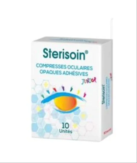 STERISOIN COMPRESSES OCULAIRES OPAQUES ADHESIVES JUNIOR