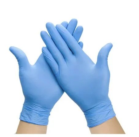 Gants en Nitrile Bleu