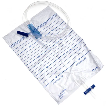 Poche à urine en valve T