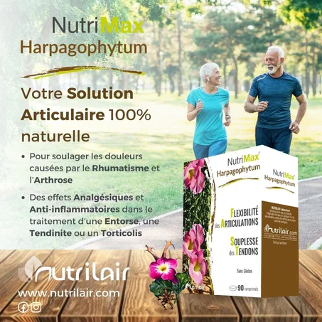 NUTRIMAX® Harpagophytum  --  Votre Solution Articulaire 100% naturelle --