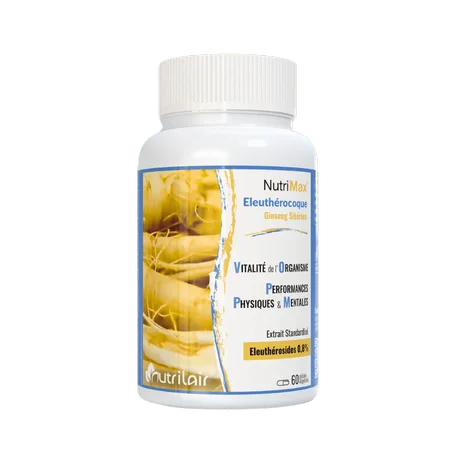 NUTRIMAX® Eleuthérocoque (Ginseng Sibérien) -- LA PUISSANCE ADAPTOGÈNE POUR VOTRE ÉNERGIE --