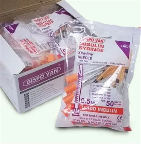 Seringue Insuline 0,5 ml (30G – 8 mm)
