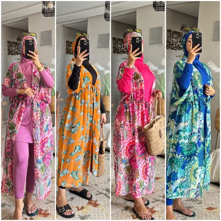 REF 228 AZOME 🌸 بوركيني Mirinda بتصميم فاخر ومتكامل 🌸