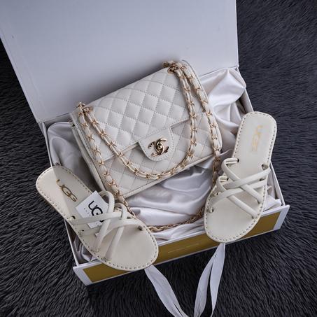🌟 طقم Chanel + صندالة UGG – REF 24 SUBLI 🌟