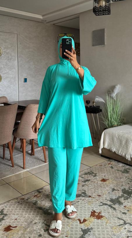 🌊 Burkini Hijabista REF 191 AZOME – الأناقة والاحتشام في لوك واحد!