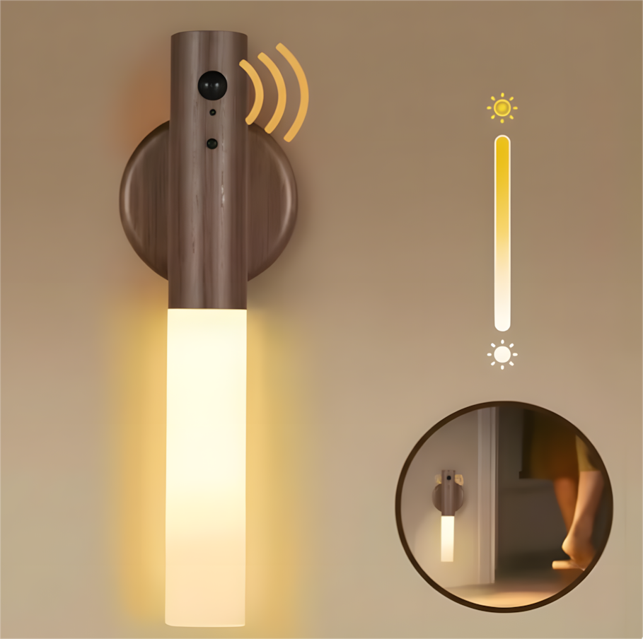 Rechargeable Magnetic Wall Sconces – Motion Sensor Night Lights (2 Pcs)