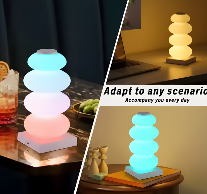 RGB LED Touch Lamp – 16 Colors  DIY Bedside Decorative Light