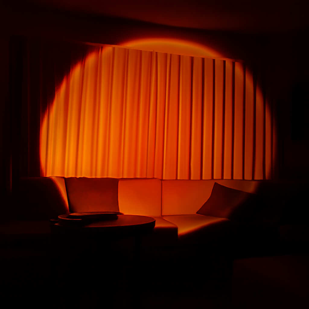 LED Sunset Light Projector – Atmosphere Lamp, Sunset Glow, Black Body