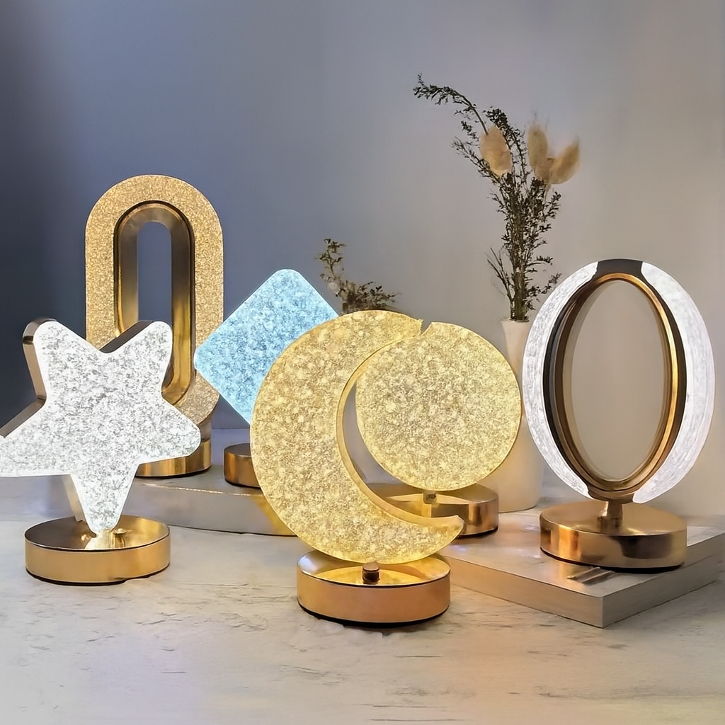 Crystal Touch Control LED Night Light – USB Rechargeable