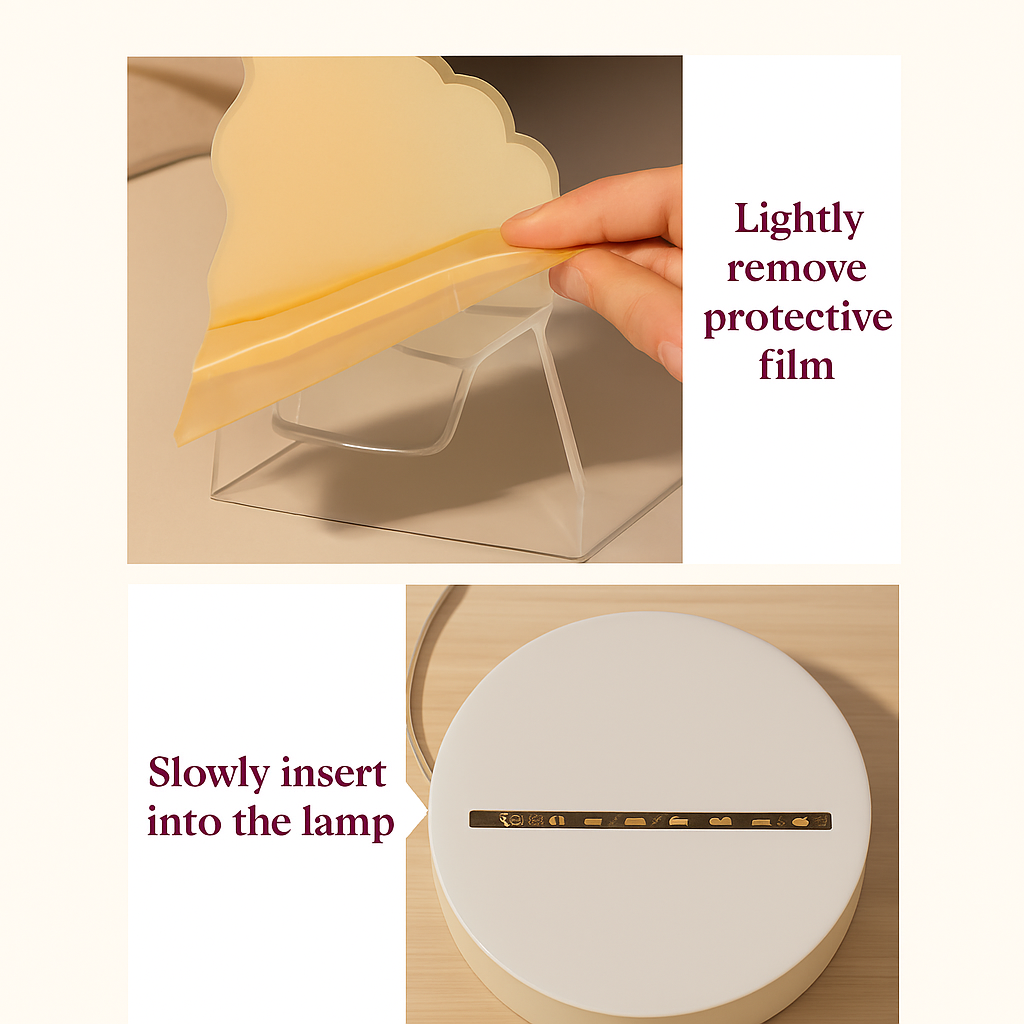 3D Acrylic USB LED Night Light – Bear Design