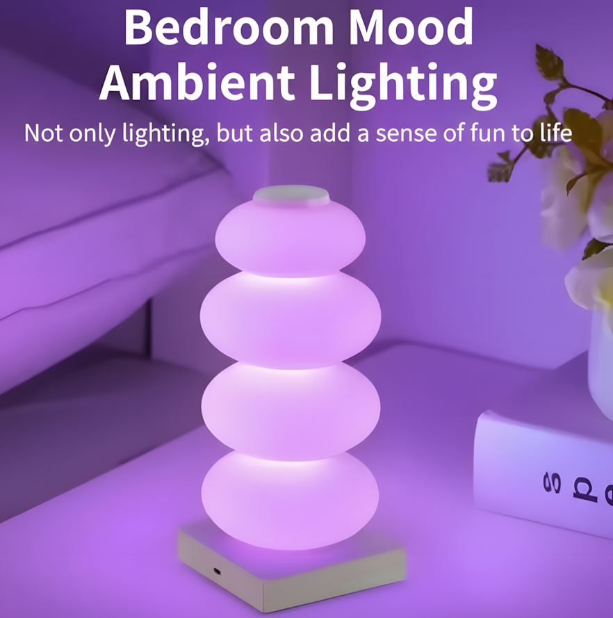 RGB LED Touch Lamp – 16 Colors  DIY Bedside Decorative Light