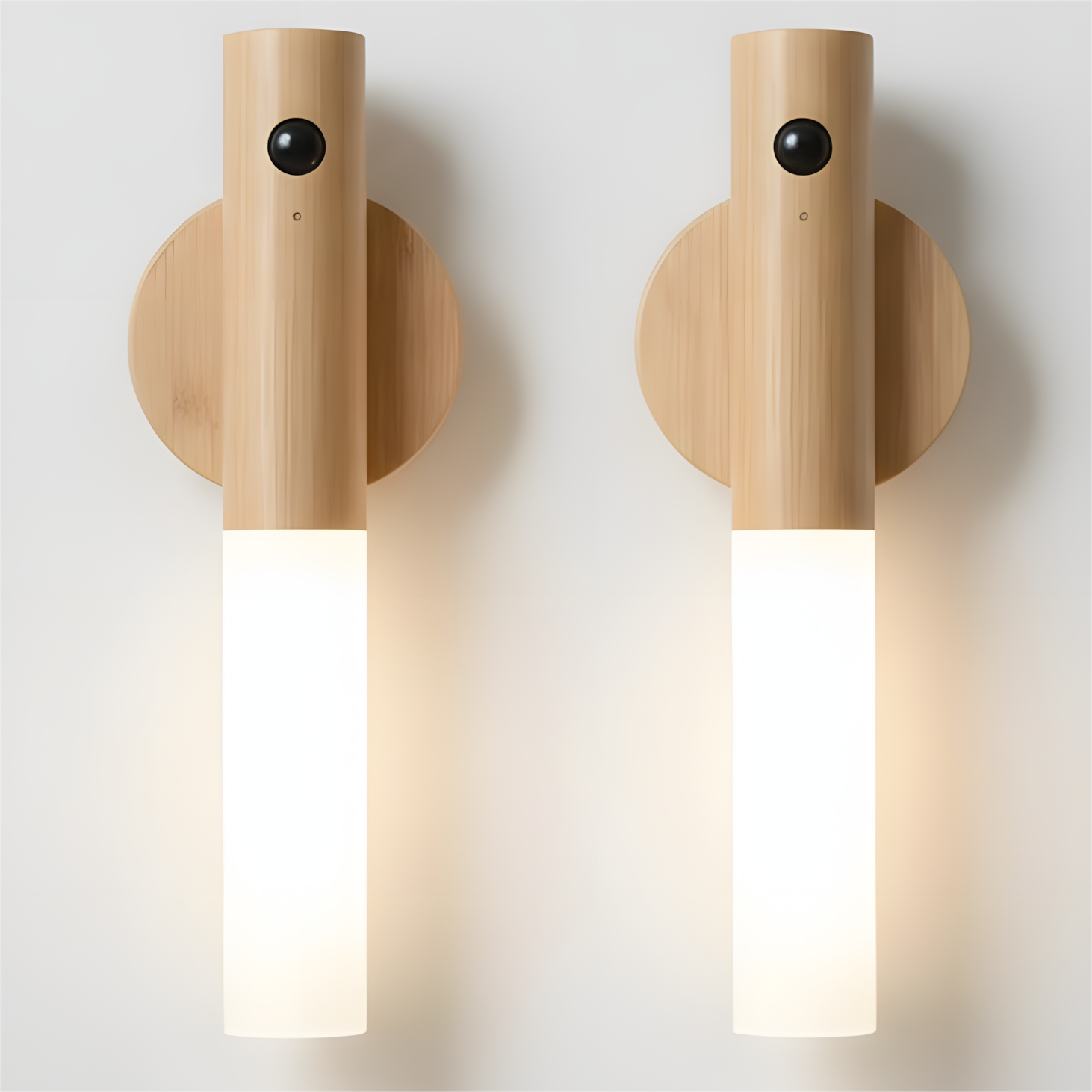 Rechargeable Magnetic Wall Sconces – Motion Sensor Night Lights (2 Pcs)