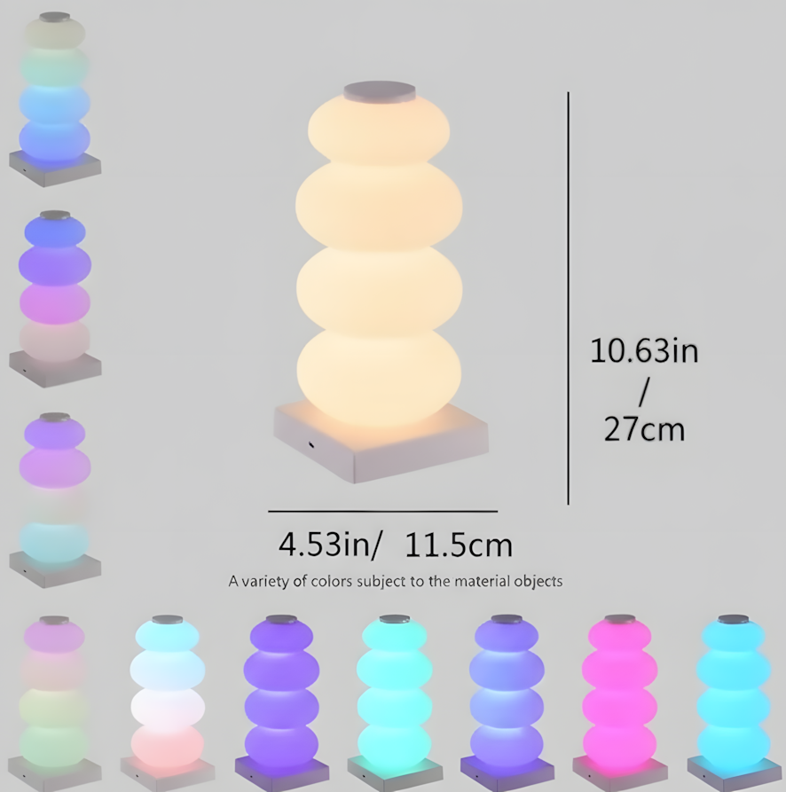 RGB LED Touch Lamp – 16 Colors  DIY Bedside Decorative Light