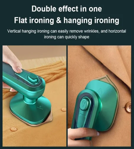 مكواة جافة مع بخاخ