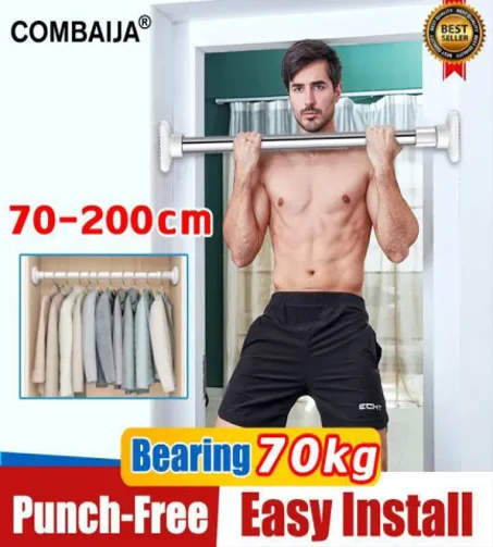 عمود تعليق ملابس قابل للتعديل بدون حفر