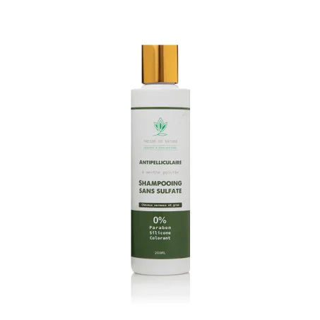 شامبو ضد القشرة بزيت النعناع ~ Shampooing anti-pelliculaire à Huile  de menthe