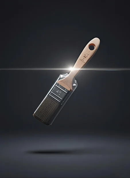 فرشاة دهان احترافية مقاس بمقبض خشبي