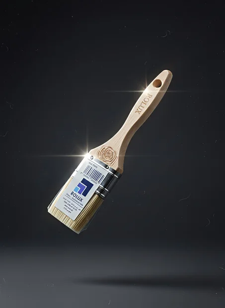 فرشاة طلاء بمقبض خشبي