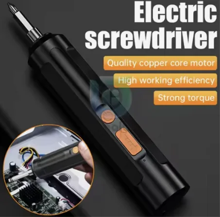 مفك براغي  قابل لإعادة الشحن مع مجموعة الحفر الكهربائي