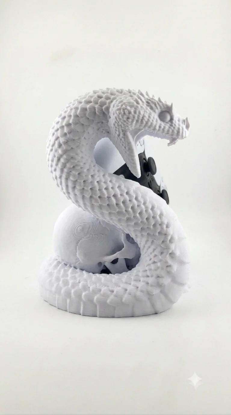 Stand Lab – Serpent et Crânes Blanc