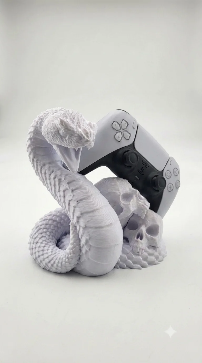 Stand Lab – Serpent et Crânes Blanc