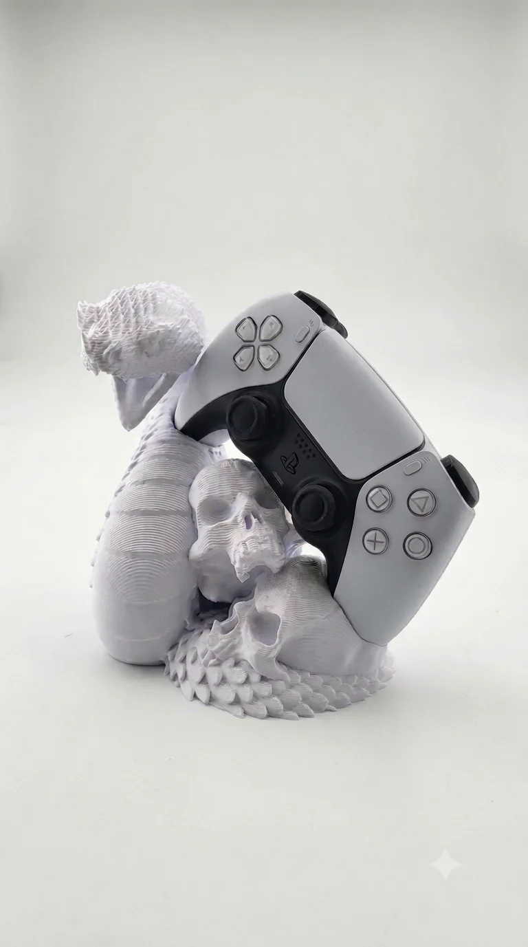 Stand Lab – Serpent et Crânes Blanc