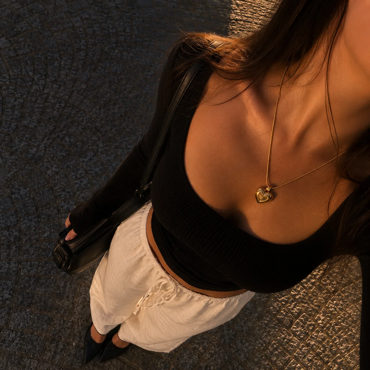 Collier Cœur Bombé