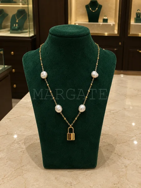 Collier Cadenas Perlé