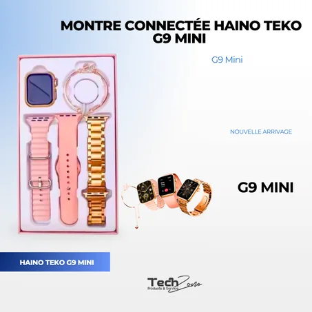 Montre Connectée HAINO TEKO G9 Mini - Rose Gold