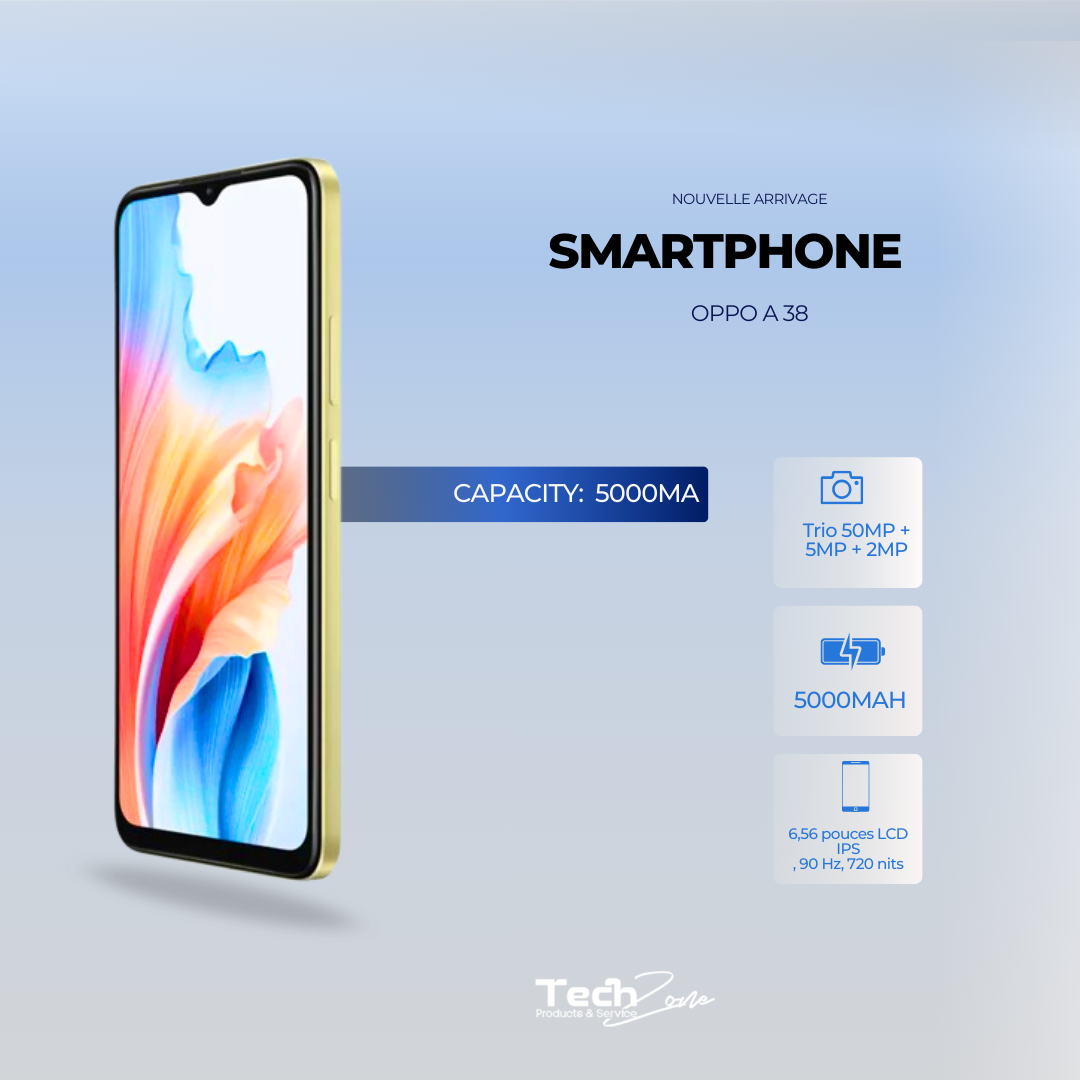 Smartphone Oppo A38 6Go 128Go