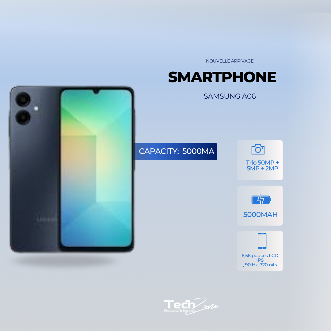 Smartphone SAMSUNG GALAXY A06 4Go 64Go