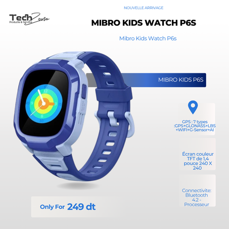 Montre Connectée Pour Enfants Mibro Kids Watch P6s