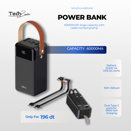 Power Bank 60000mAh