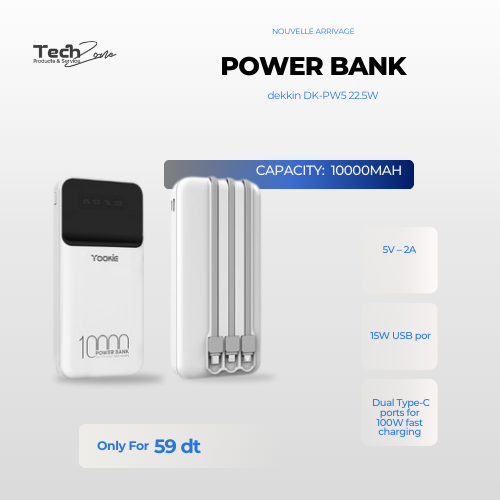 POWER BANK YOOKIE E05 10000 MAH