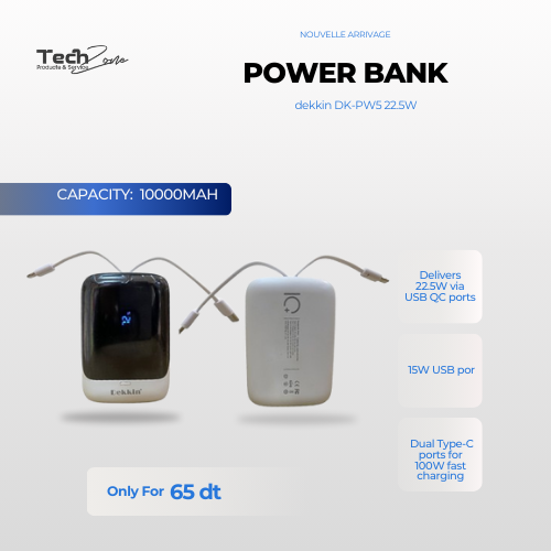 power bank dekkin DK-PW5 22.5W