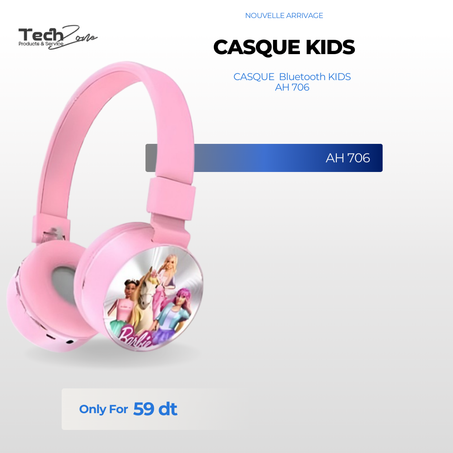 Micro Casque Sans Fil Barbie AH706Z