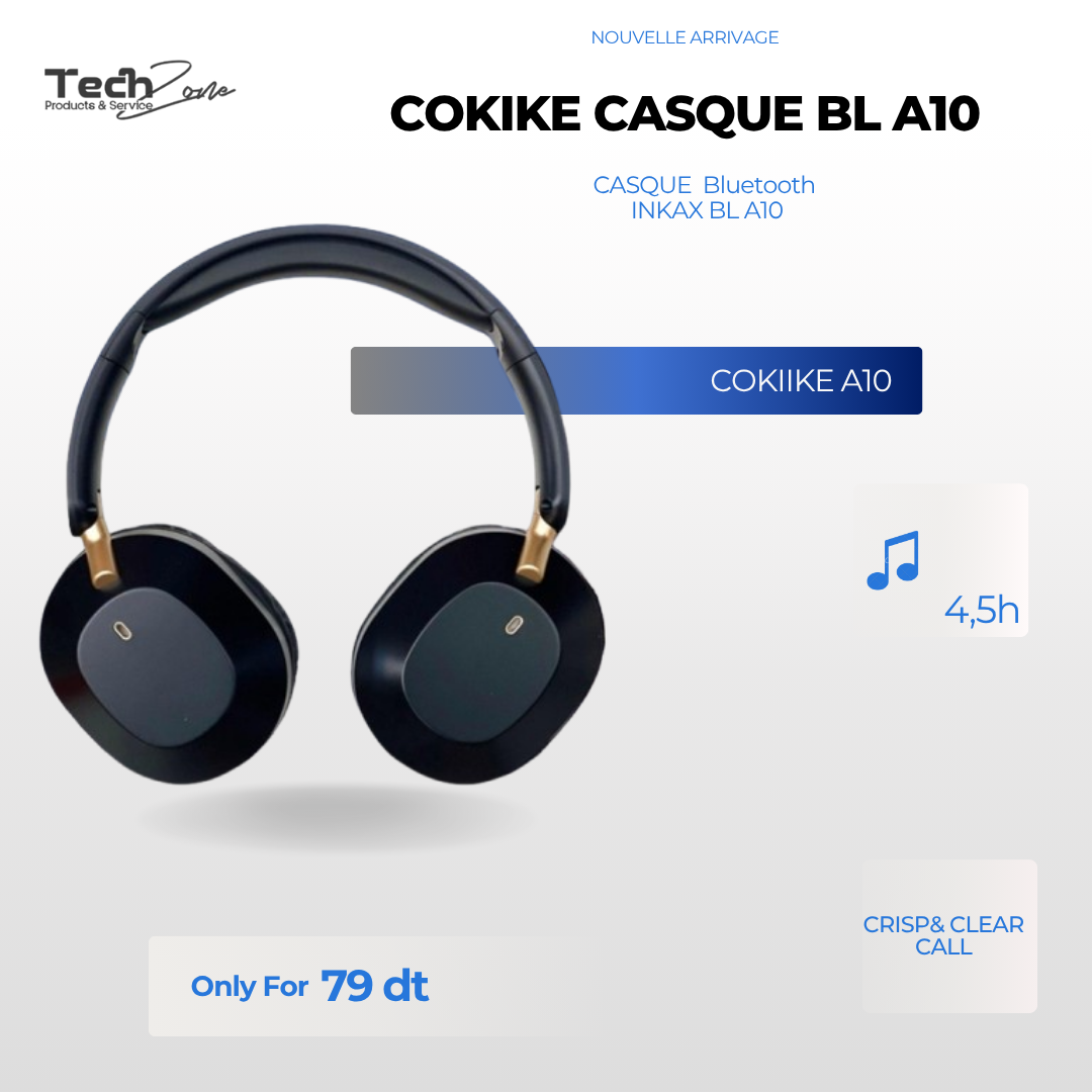 Headphone Bluetooth BL-A10 Headset Bluetooth Wireless Solid Bass