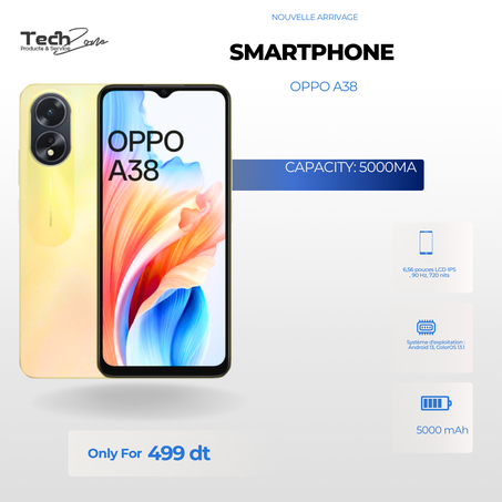 Smartphone Oppo A38 6Go 128Go