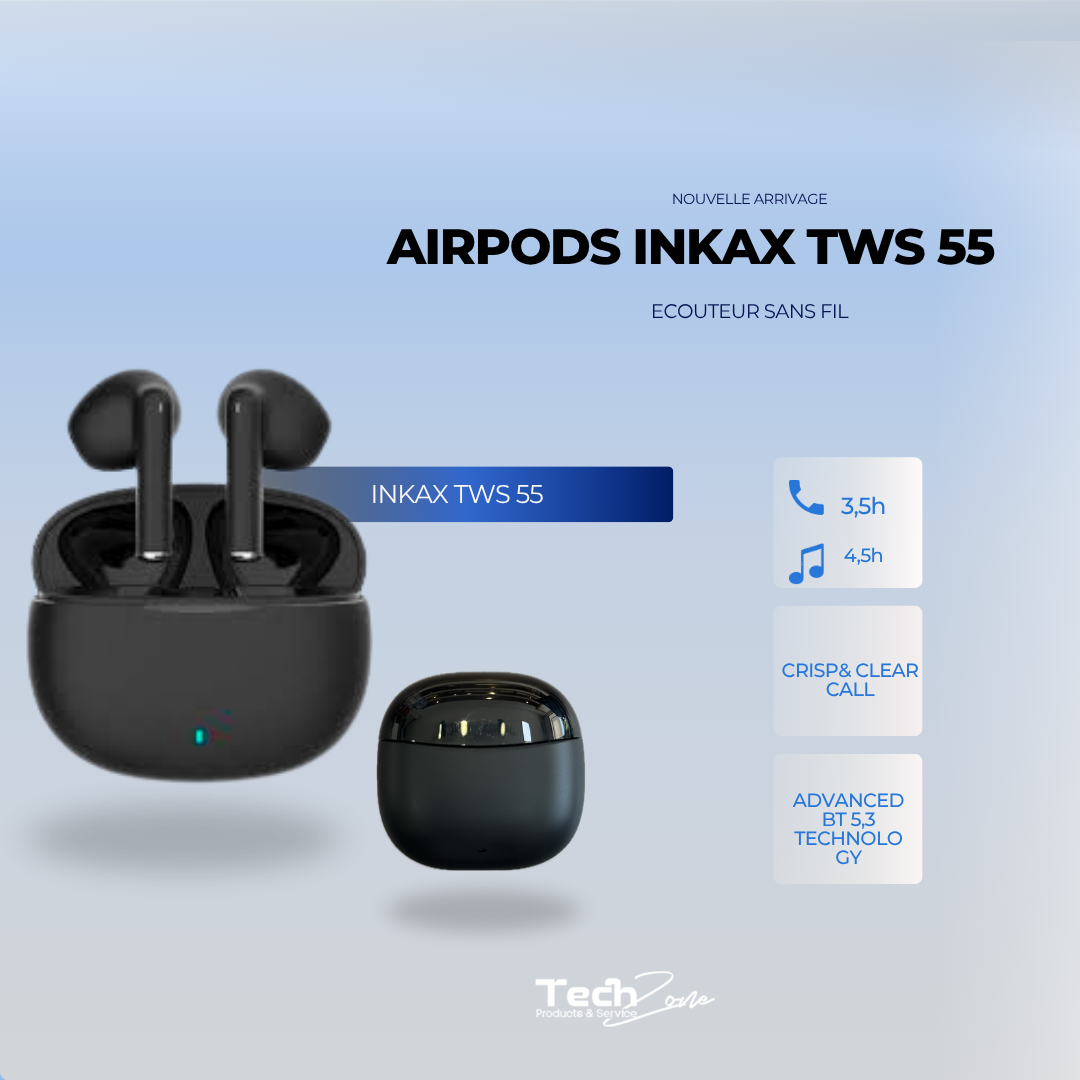Écouteurs Bluetooth INKAX TWS-55