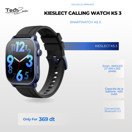 Montre Connectée Kieslect Calling Watch KS 3