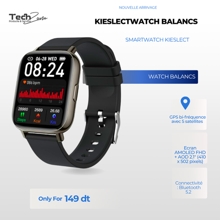 Montre Connectée Kieslect Calling Watch Balancs